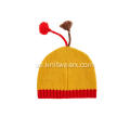 Boy's Girl's Stickade Jacquard Balls Christmas Beanie Cap